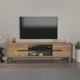 Hanah Home Eslem Soporte para TV Roble y Negro